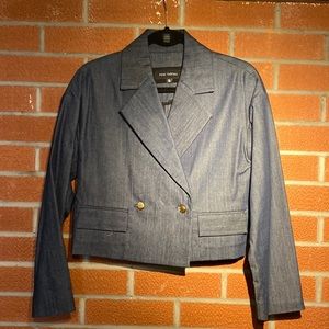 Pink Tartan cropped blazer